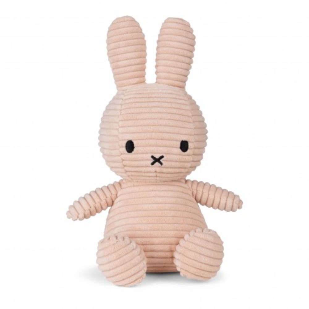 Miffy Sitting Corduroy Plush - Misty Rose