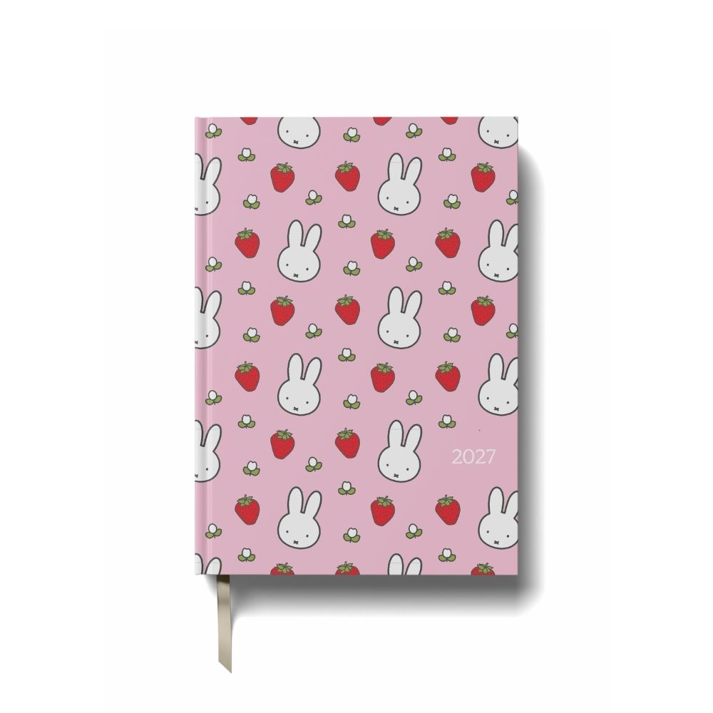 Miffy 2027 Diary Week-to-View Strawberry Pattern A5
