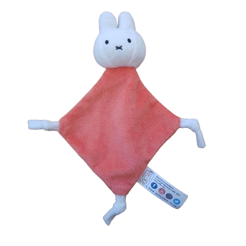 Small Miffy Comforter Soother Blankie Soft Toy Plush Orange