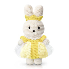 Miffy Handmade Plush – Pastel Yellow Princess Outfit