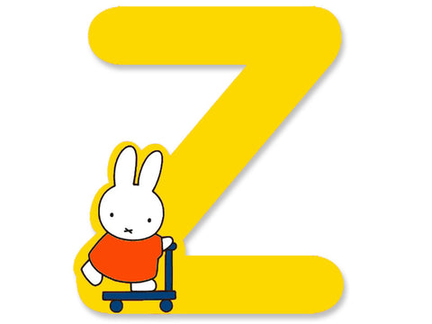 Z (Yellow) - A to Z Miffy Wooden Letter