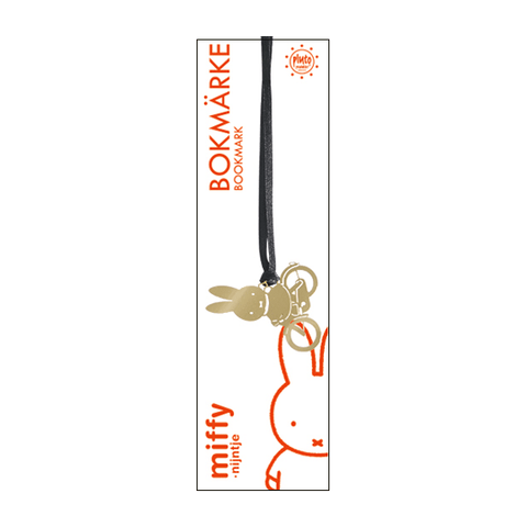 Miffy Bicycle Bookmark Gold