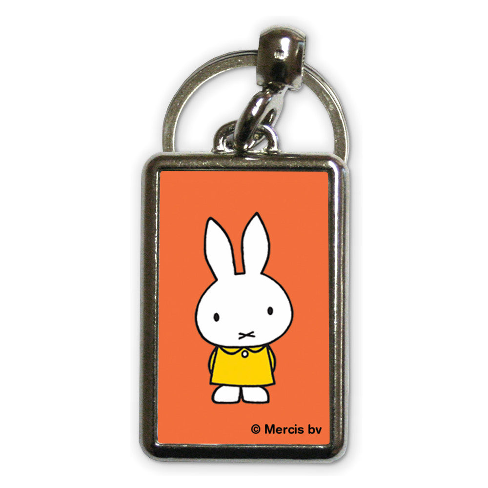 Miffy in a Yellow Dress Metal Keyring