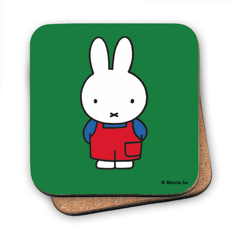 Miffy in Dungarees Cork Coaster