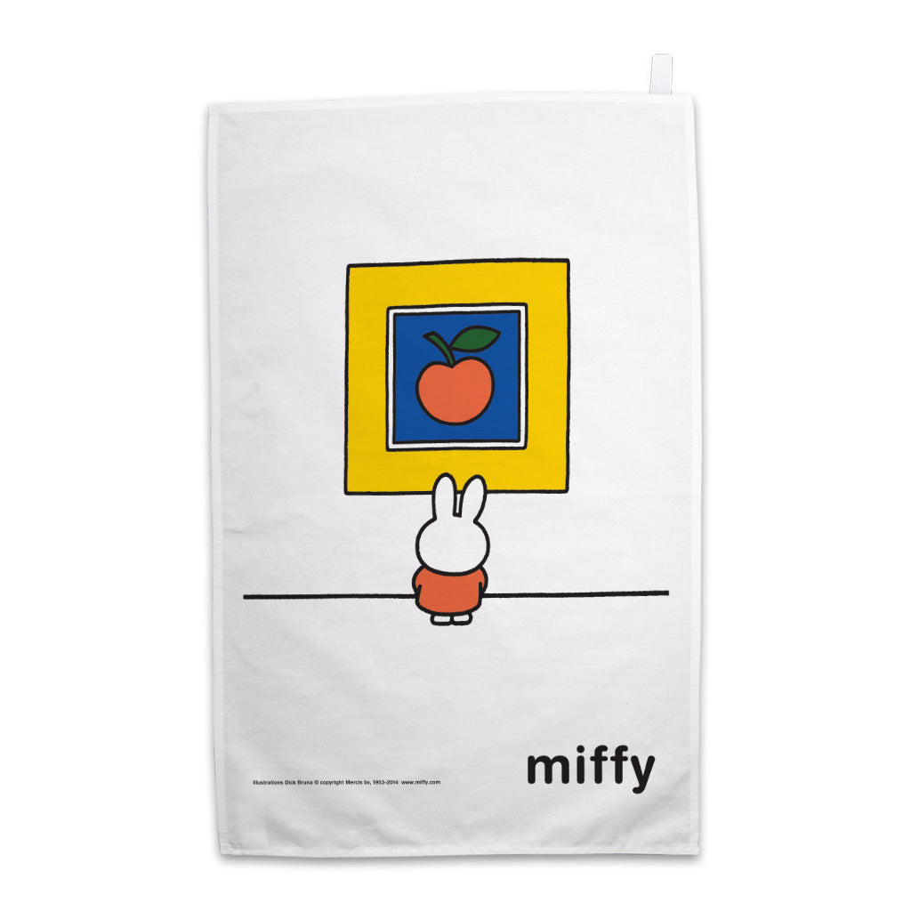 Miffy Apple Art Tea Towel