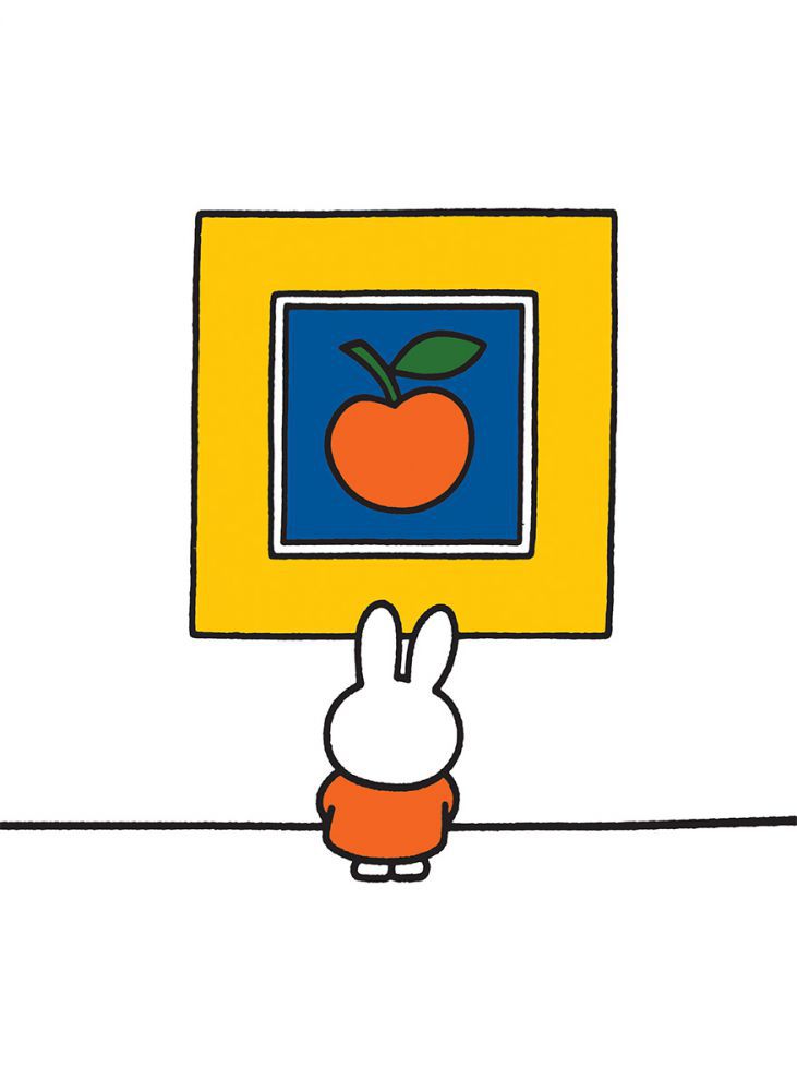 Miffy at an Art Gallery Mini Poster Mini Poster