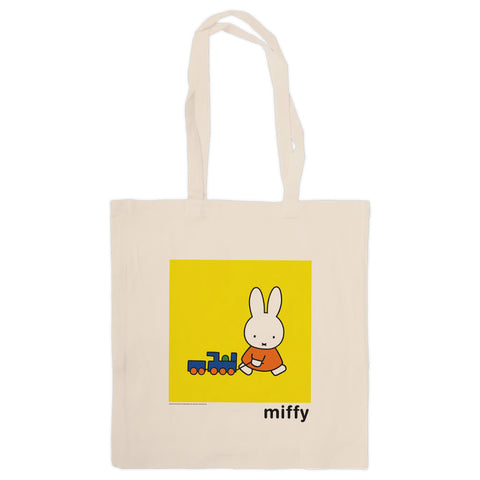 Miffy Pulling a Toy Train Tote Bag