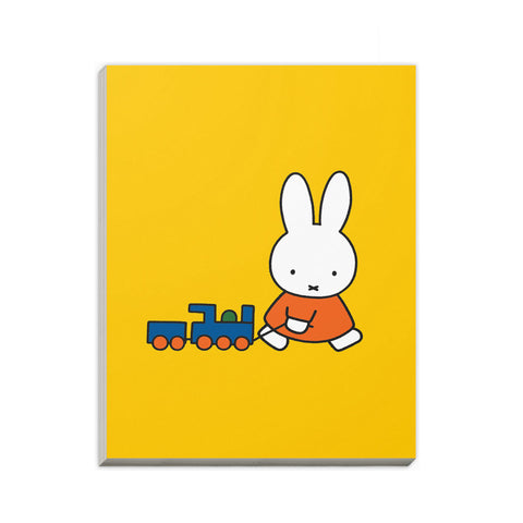 Miffy Pulling a Toy Train A6 Notepad