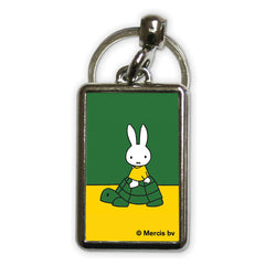 Miffy on a Tortoise Metal Keyring