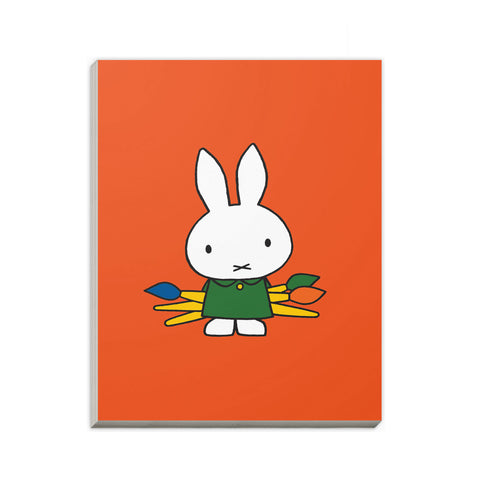 Miffy Holding Paintbrushes A6 Notepad