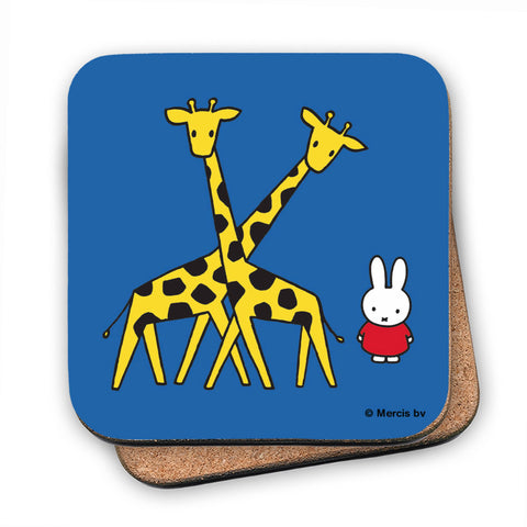 Miffy with Two Giraffes Cork Coaster