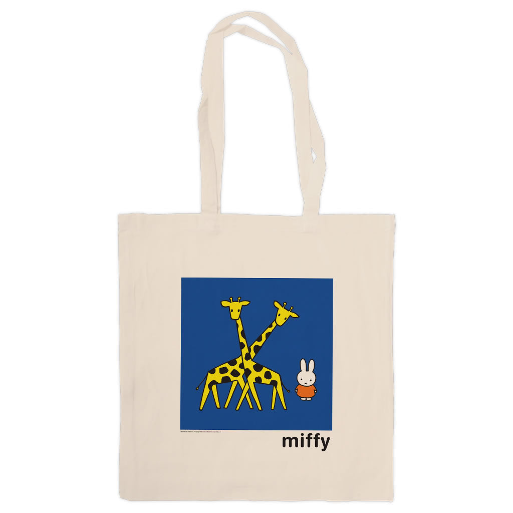 Miffy with Two Giraffes Tote Bag