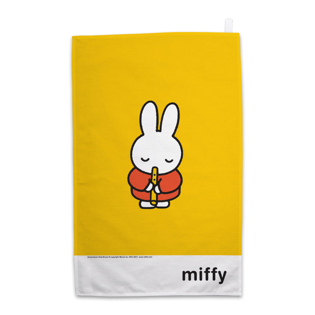 Miffy Playing the Recorder Tea Towel