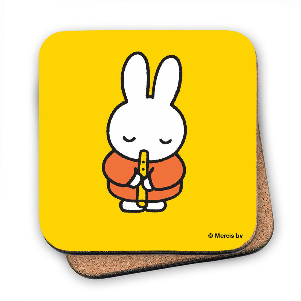 Miffy Playing the Recorder Cork Coaster