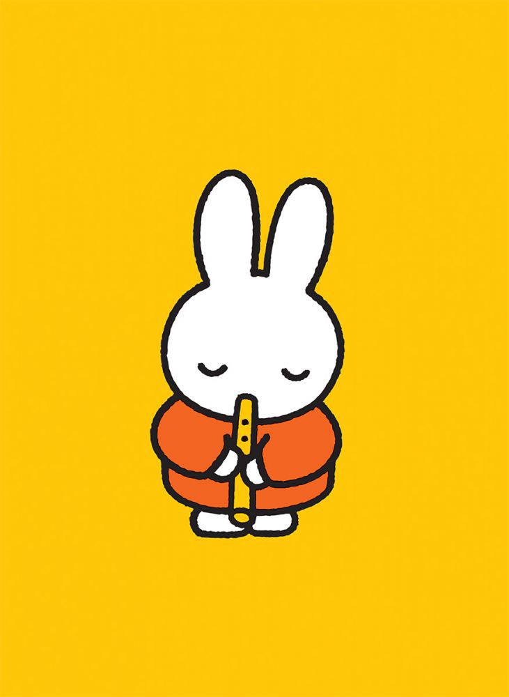 Miffy Playing the Recorder Mini Poster Mini Poster
