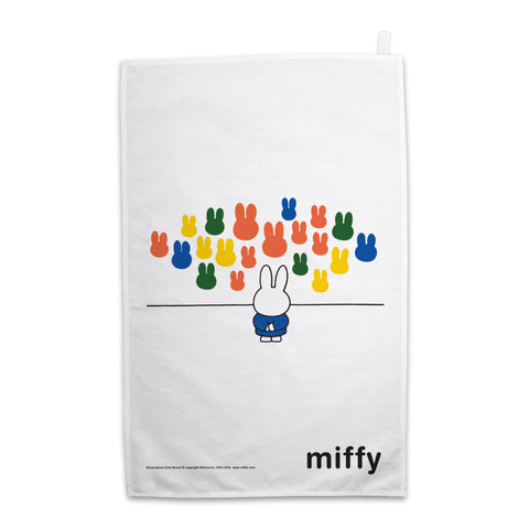 Miffy at an Art Gallery Tea Towel