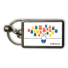 Miffy at an Art Gallery Metal Keyring