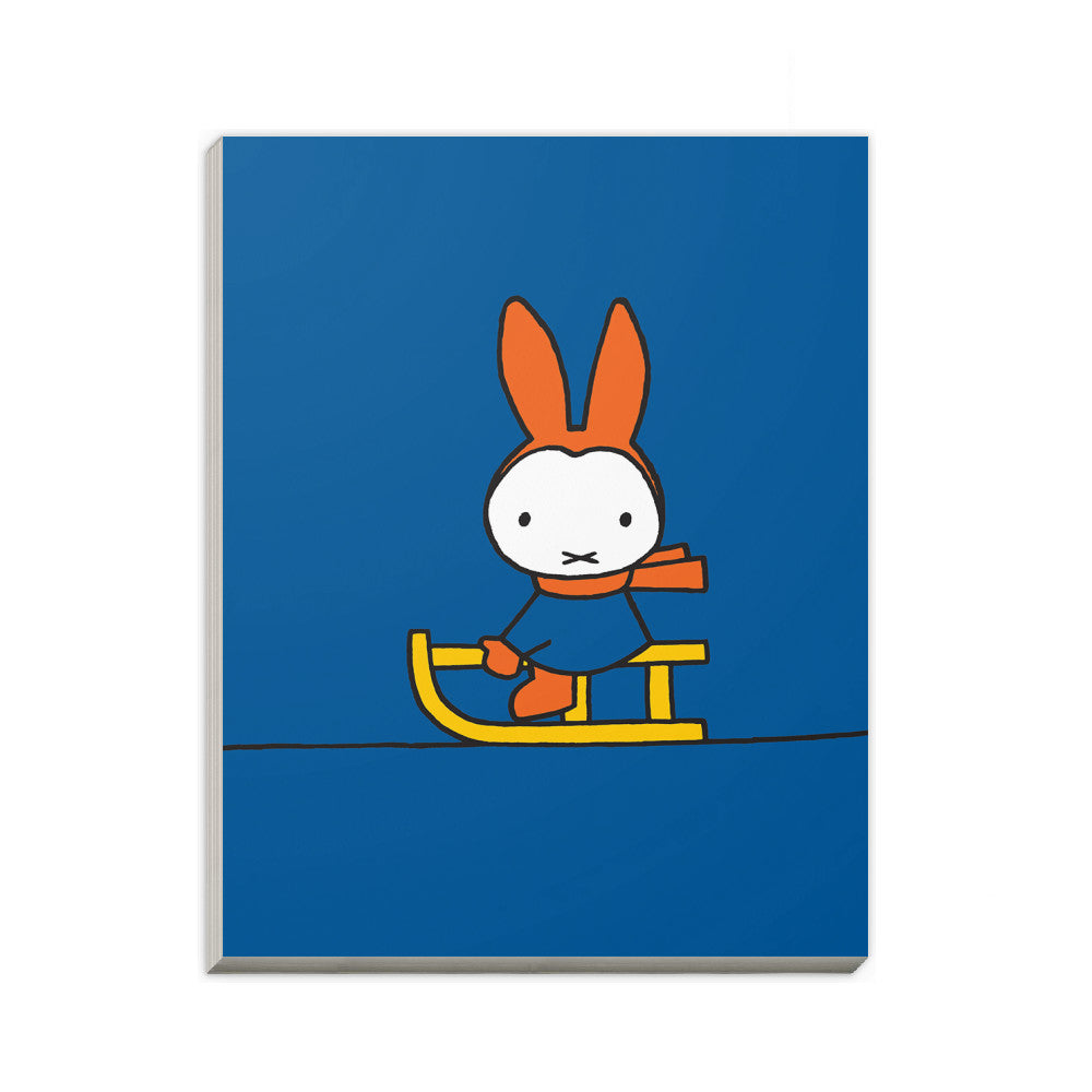 Miffy Playing on a Sleigh A6 Notepad