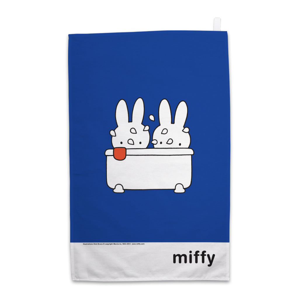 Miffy Taking a Bath Tea Towel