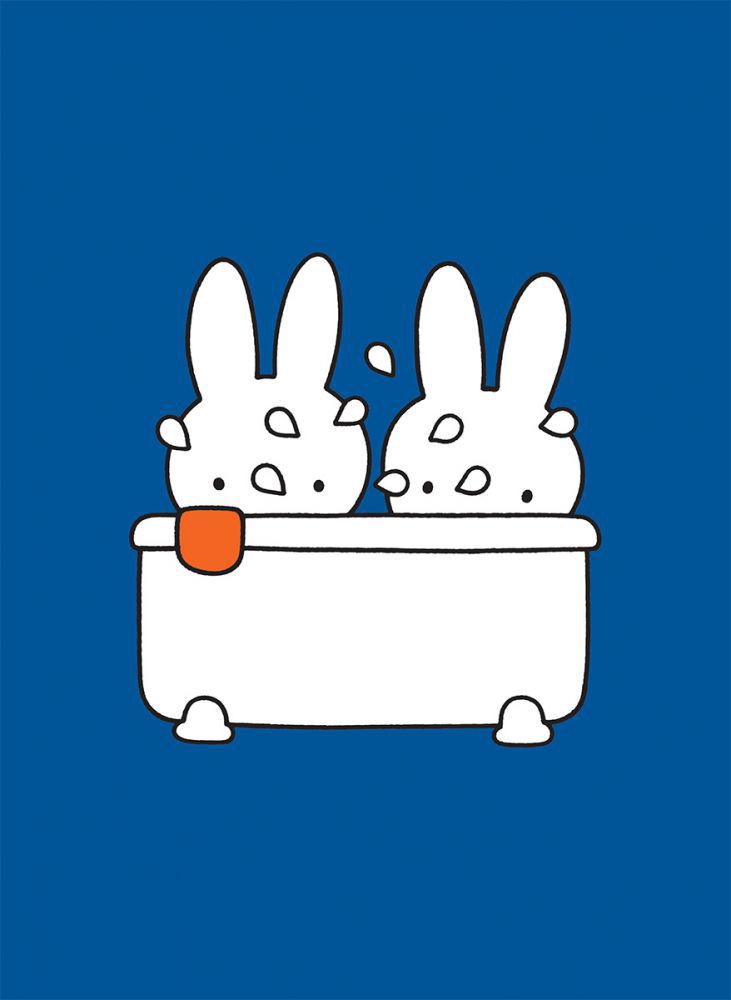 Miffy Taking a Bath Mini Poster Mini Poster