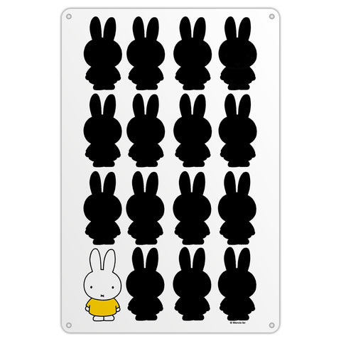 Miffy Silhouette Metal Sign