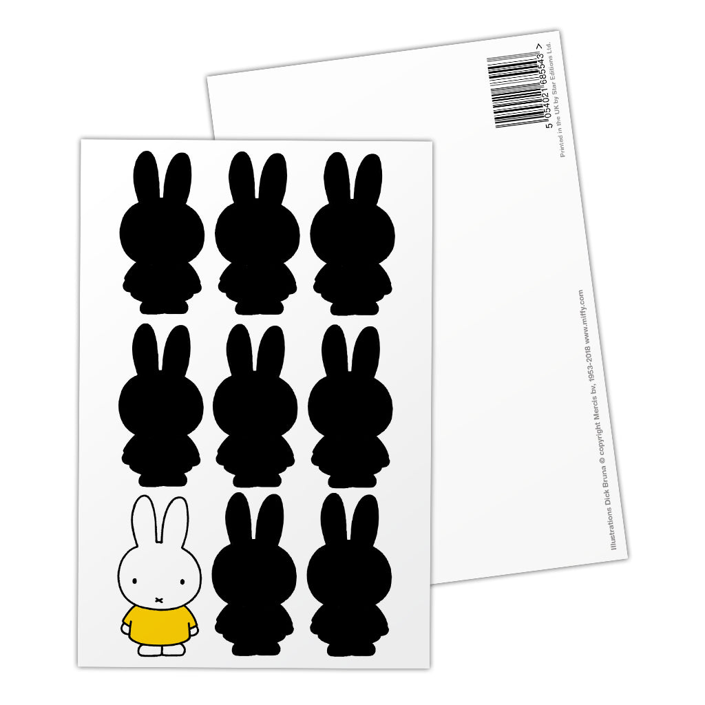 Miffy Silhouette Postcard