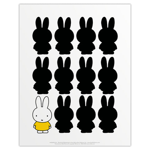 Miffy Silhouette Mini Poster