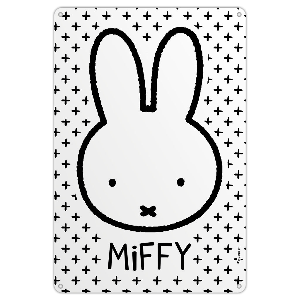 Miffy Face Metal Sign