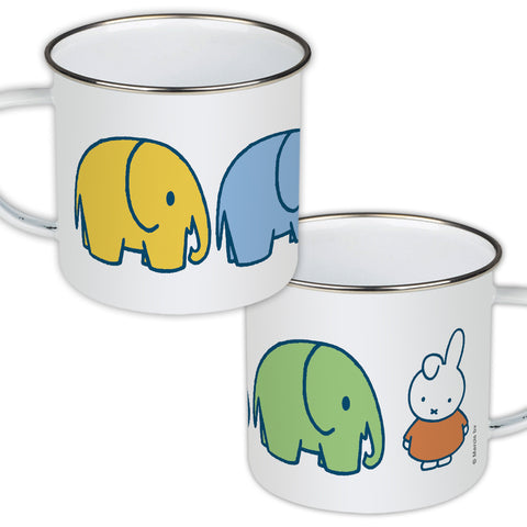 Miffy Elephants Enamel Mug