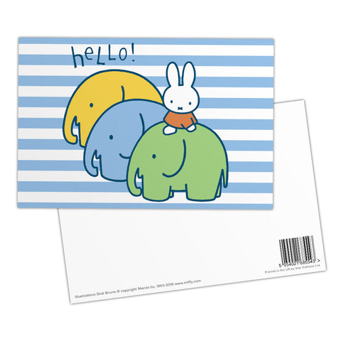 Miffy Elephants Postcard