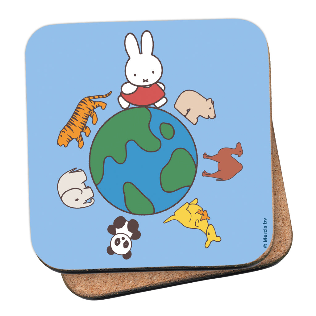 Miffy Animals Globe Cork Coaster