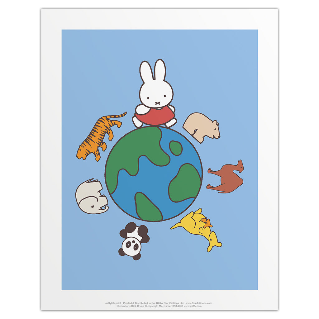 Miffy Animals Globe Mini Poster