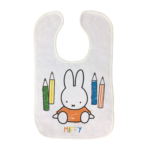 Miffy Colouring Pencils Baby Bib