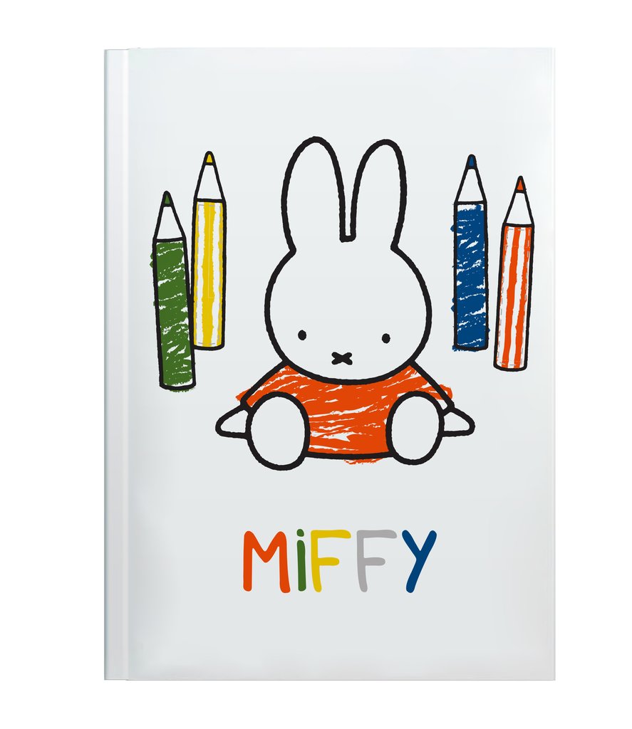 Miffy Colouring Pencils Perfectbound A5 Notebook