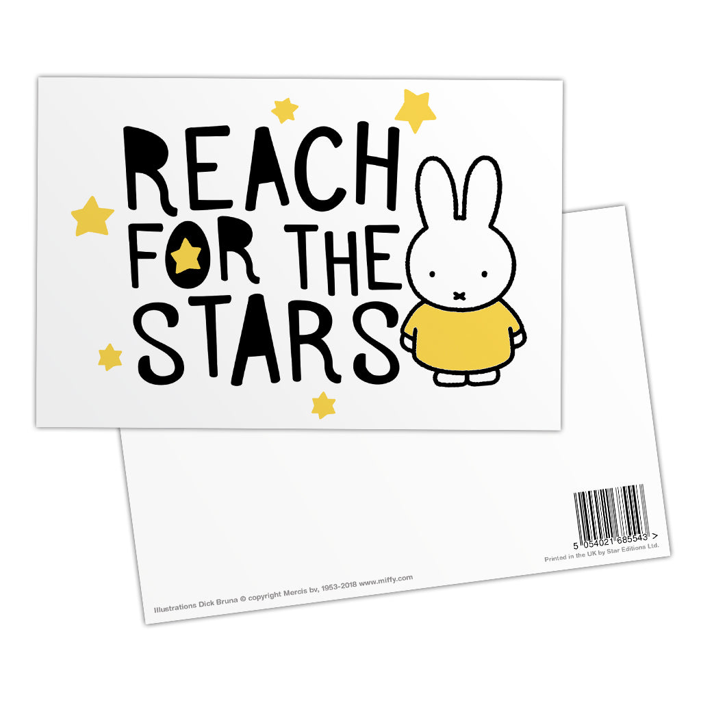 Miffy Reach for the Stars Postcard