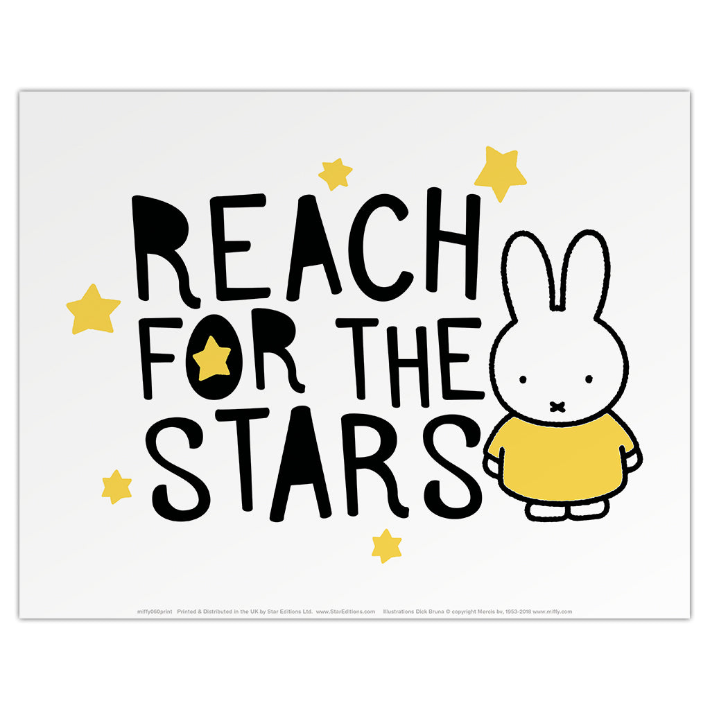 Miffy Reach for the Stars Mini Poster