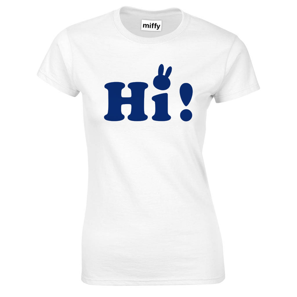 ladies miffy 'Hi' - white T-Shirt