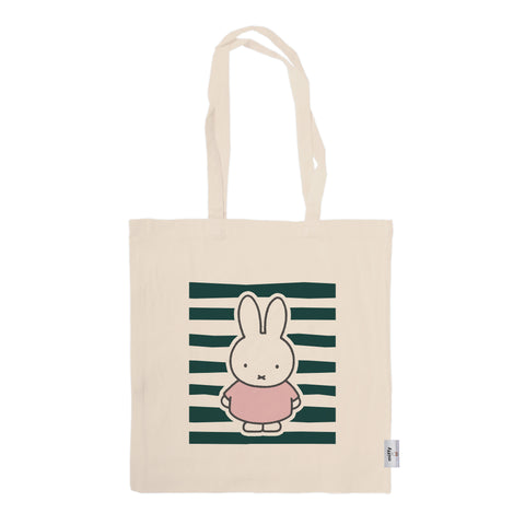 miffy floral expression stripes tote