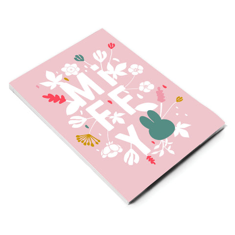 miffy floral expression pink a5 notepad