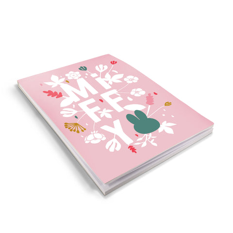 miffy floral expression pink a6 notepad