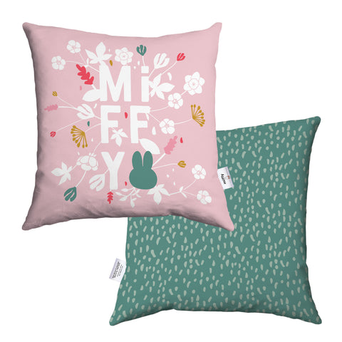miffy floral expression pink cushion
