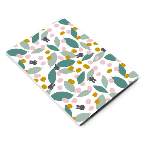 miffy floral expression teal a5 notepad