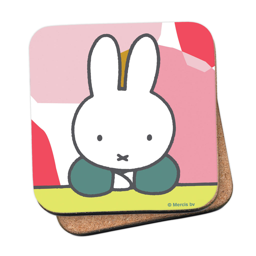 miffy floral expression pose coaster