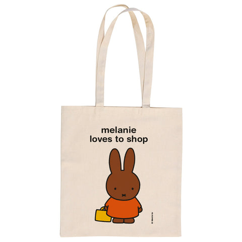 melanie loves to shop Personalised Tote Bag
