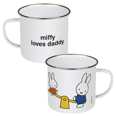 miffy loves daddy Personalised Enamel Mug