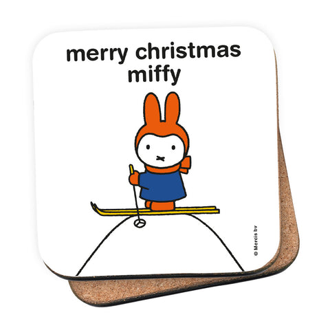 merry christmas miffy Personalised Coaster