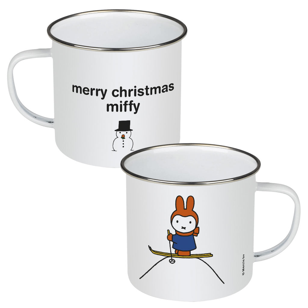 merry christmas miffy Personalised Enamel Mug