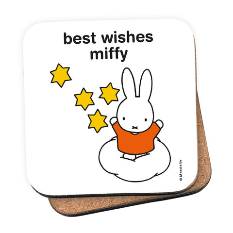 best wishes miffy Personalised Coaster