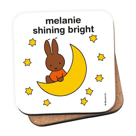 melanie shining bright Personalised Coaster