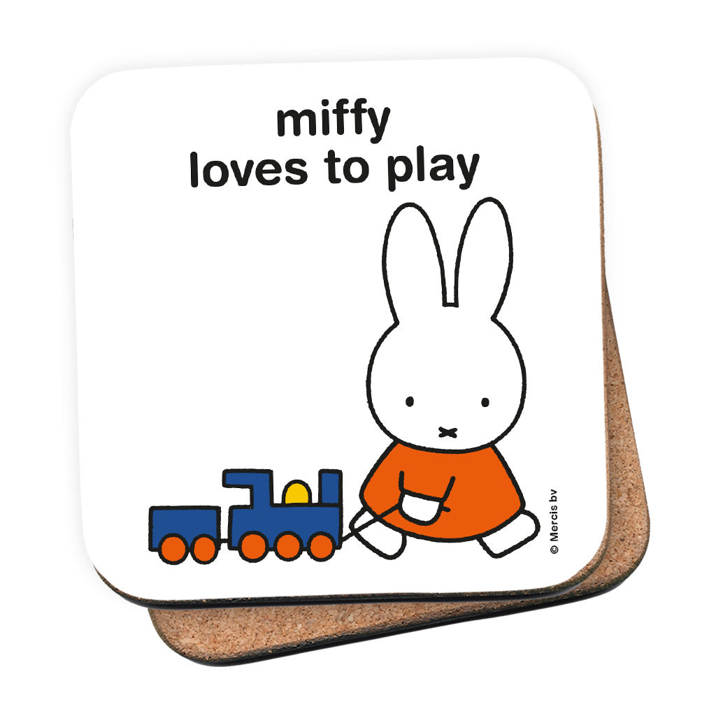 miffy loves to play Personalised Coaster